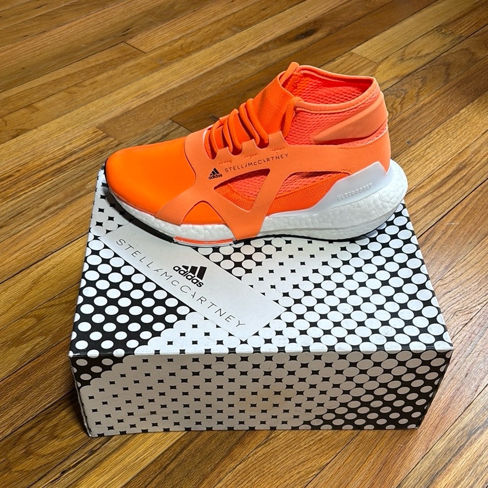 Adidas x Stella McCartney Orange Ultraboost Sneakers
